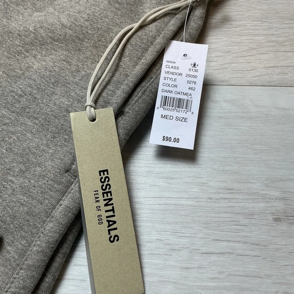 Fear of God Essentials Sweatpants Dark Oatmeal‎ Medium New With Tags